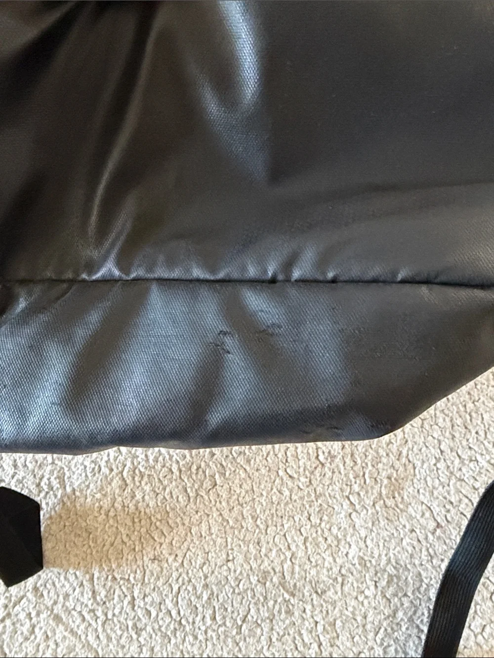 adidas Black Backpack with Gold Logo and Zippers